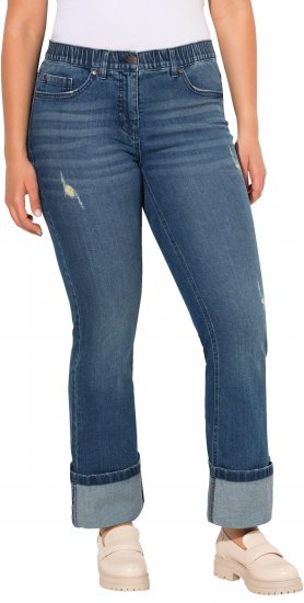 Ulla Popken Wide Cuff Stretch Fit Jeans Blue Denim - Džíny & Nohavice vo Veľkých Veľkostiach – Plus Size - 