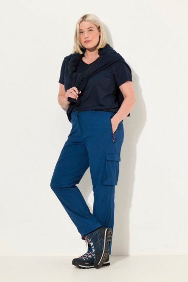 Ulla Popken Anti Mosquito Quick Dry Pants Deep Aqua - Nohavice - Nohavice pre ženy vo veľkých veľkostiach