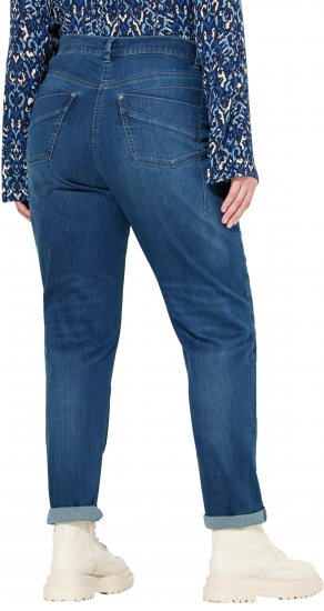 Ulla Popken Rivet Detail Mom Jeans Blue - Džíny & Nohavice vo Veľkých Veľkostiach – Plus Size - 