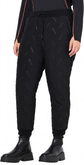 Ulla Popken Triple Function Pants Black - Džíny & Nohavice vo Veľkých Veľkostiach – Plus Size - 
