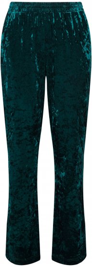 Ulla Popken Velvet Elastic Waist Pants Green - Džíny & Nohavice vo Veľkých Veľkostiach – Plus Size - 