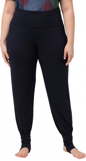 Ulla Popken Stirrup Yoga Pants Navy - Džíny & Nohavice vo Veľkých Veľkostiach – Plus Size - 