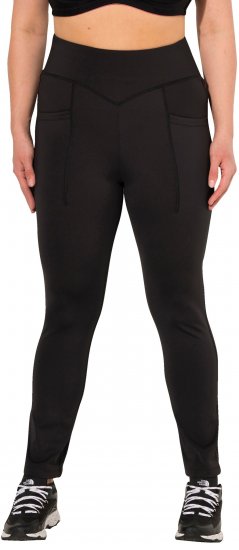 Ulla Popken Straight Leg Quick Drying Leggings Black - Džíny & Nohavice vo Veľkých Veľkostiach – Plus Size - 