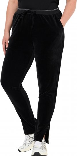 Ulla Popken Velvet Leggings Black - Džíny & Nohavice vo Veľkých Veľkostiach – Plus Size - 