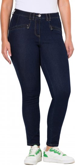 Ulla Popken High Waisted Stretch Fit Jeans Denim Blue - Džíny & Nohavice vo Veľkých Veľkostiach – Plus Size - 