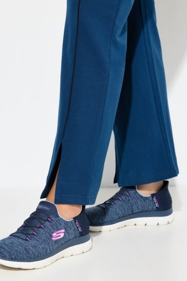 Ulla Popken Tracksuit Pants Blue - Tepláky - Dámske teplákové nohavice veľkých veľkostí