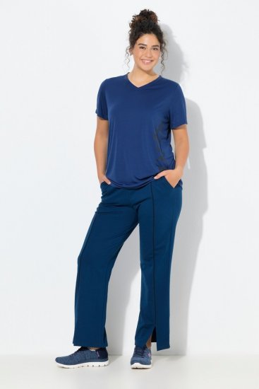 Ulla Popken Tracksuit Pants Blue - Tepláky - Dámske teplákové nohavice veľkých veľkostí