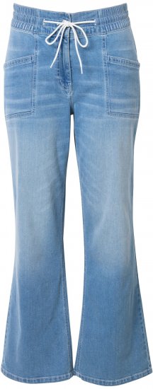 Ulla Popken Patch Pocket Elastic Waist Jeans Blue - Džíny & Nohavice vo Veľkých Veľkostiach – Plus Size - 