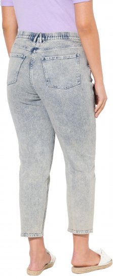 Ulla Popken Tapered Leg Mom Jeans Blue Denim - Džíny & Nohavice vo Veľkých Veľkostiach – Plus Size - 