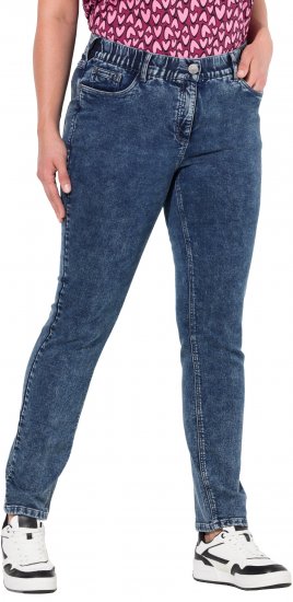 Ulla Popken Jersey Slim Leg Jeans Denim Blue - Džíny & Nohavice vo Veľkých Veľkostiach – Plus Size - 