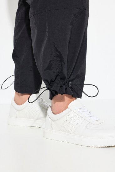 Ulla Popken Decorative Seam Flared Leg Cargo Pants Black - Nohavice - Nohavice pre ženy vo veľkých veľkostiach