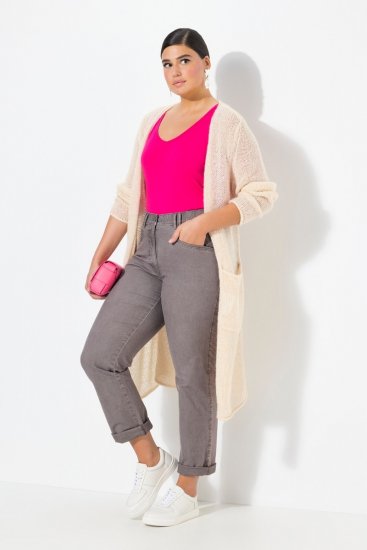 Ulla Popken Tapered Leg Mony Pants Black - Nohavice - Nohavice pre ženy vo veľkých veľkostiach