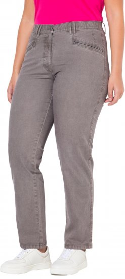 Ulla Popken Tapered Leg Mony Pants Black - Džíny & Nohavice vo Veľkých Veľkostiach – Plus Size - 