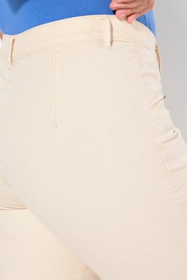 Ulla Popken Tapered Leg Mony Pants Dark Putty - Nohavice - Nohavice pre ženy vo veľkých veľkostiach
