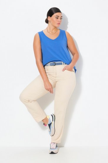 Ulla Popken Tapered Leg Mony Pants Dark Putty - Nohavice - Nohavice pre ženy vo veľkých veľkostiach