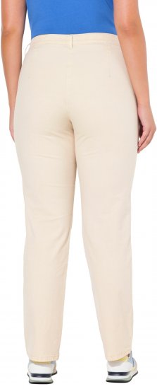 Ulla Popken Tapered Leg Mony Pants Dark Putty - Džíny & Nohavice vo Veľkých Veľkostiach – Plus Size - 