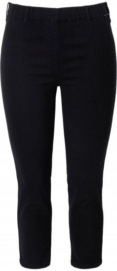 Ulla Popken Cropped Jeggings Black - Džíny & Nohavice vo Veľkých Veľkostiach – Plus Size - 