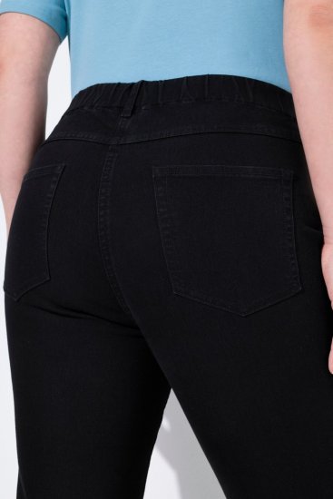 Ulla Popken Cropped Jeggings Black - Nohavice - Nohavice pre ženy vo veľkých veľkostiach