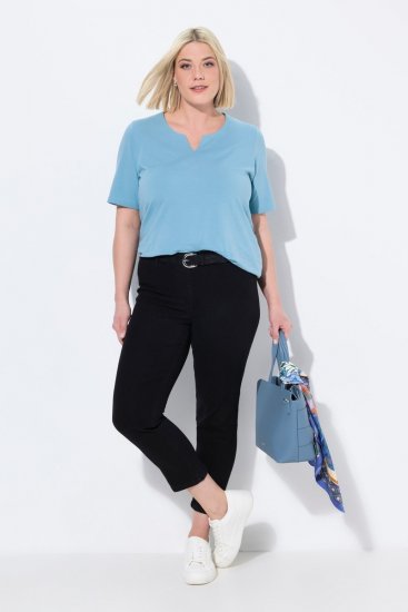 Ulla Popken Cropped Jeggings Black - Nohavice - Nohavice pre ženy vo veľkých veľkostiach