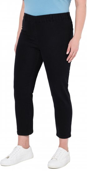 Ulla Popken Cropped Jeggings Black - Džíny & Nohavice vo Veľkých Veľkostiach – Plus Size - 