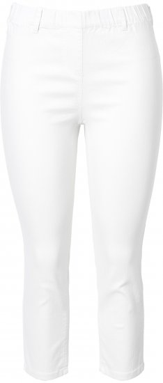 Ulla Popken Cropped Jeggings Snow White - Džíny & Nohavice vo Veľkých Veľkostiach – Plus Size - 