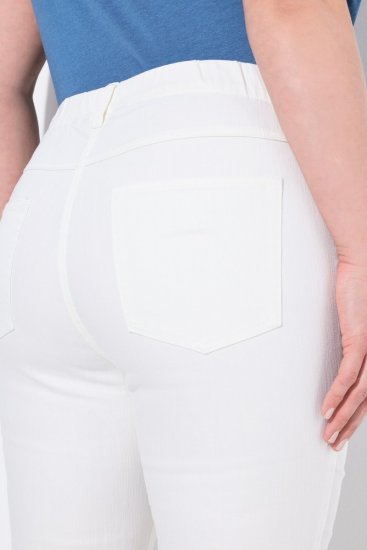 Ulla Popken Cropped Jeggings Snow White - Nohavice - Nohavice pre ženy vo veľkých veľkostiach