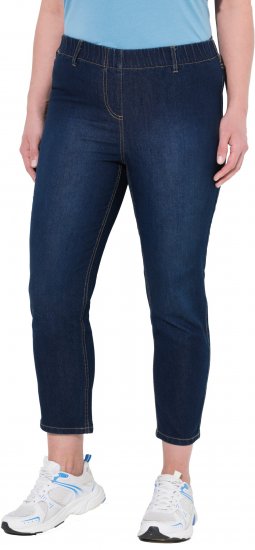 Ulla Popken Cropped Jeggings Denim Blue - Džíny & Nohavice vo Veľkých Veľkostiach – Plus Size - 