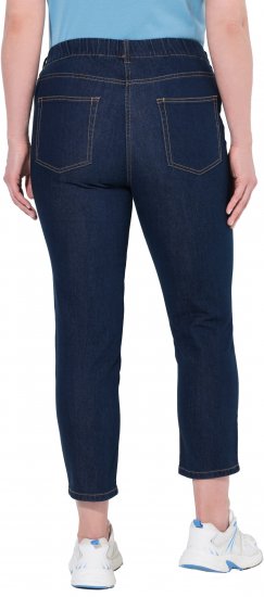Ulla Popken Cropped Jeggings Denim Blue - Džíny & Nohavice vo Veľkých Veľkostiach – Plus Size - 