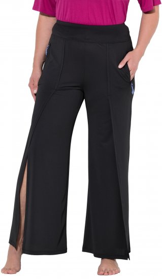 Ulla Popken Split Leg Uv Protective Pants Black - Džíny & Nohavice vo Veľkých Veľkostiach – Plus Size - 