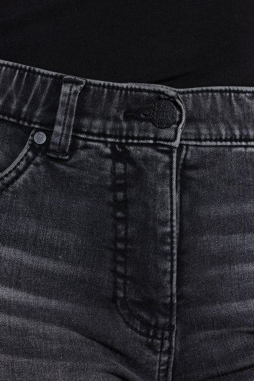 Ulla Popken Raw Edge Stretch Fit Jeans Black - Džínsy - Dámske džínsy veľkých veľkostí