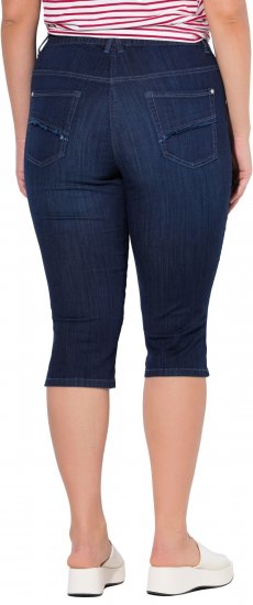 Ulla Popken Denim Elastic Waist Capres Blue - Džíny & Nohavice vo Veľkých Veľkostiach – Plus Size - 