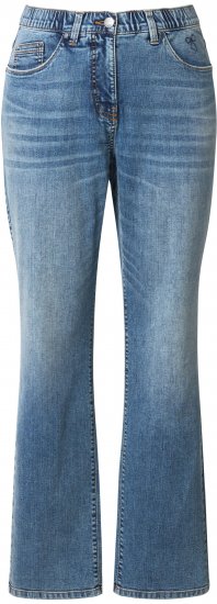 Ulla Popken Bow Embroidery Stretch Fit Jeans Blue Denim - Džíny & Nohavice vo Veľkých Veľkostiach – Plus Size - 