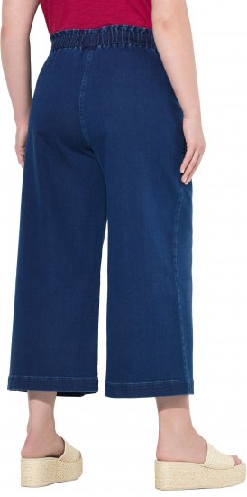 Ulla Popken Denim Culottes Denim Blue - Džíny & Nohavice vo Veľkých Veľkostiach – Plus Size - 