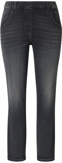 Ulla Popken Vintage Wash Jeggings Black - Džíny & Nohavice vo Veľkých Veľkostiach – Plus Size - 