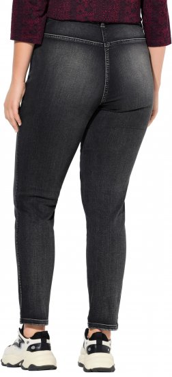 Ulla Popken Vintage Wash Jeggings Black - Džíny & Nohavice vo Veľkých Veľkostiach – Plus Size - 