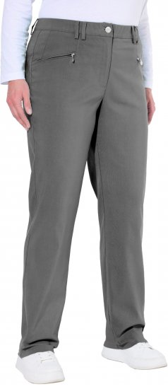 Ulla Popken Thermal Stretch Fit Mony Pants Graphite Grey - Džíny & Nohavice vo Veľkých Veľkostiach – Plus Size - 