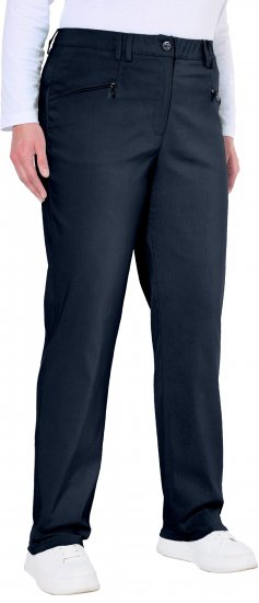 Ulla Popken Thermal Stretch Fit Mony Pants Navy - Džíny & Nohavice vo Veľkých Veľkostiach – Plus Size - 