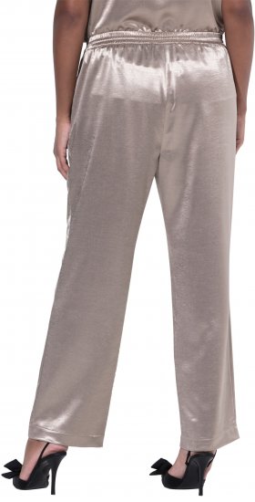 Ulla Popken Metallic Satin Elastic Waist Pants Orange - Džíny & Nohavice vo Veľkých Veľkostiach – Plus Size - 