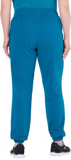 Ulla Popken Contrast Piping Joggers Blue - Džíny & Nohavice vo Veľkých Veľkostiach – Plus Size - 