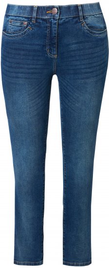 Ulla Popken Decorative Stitched Slim Leg Stretch Fit Jeans Blue Denim - Džíny & Nohavice vo Veľkých Veľkostiach – Plus Size - 