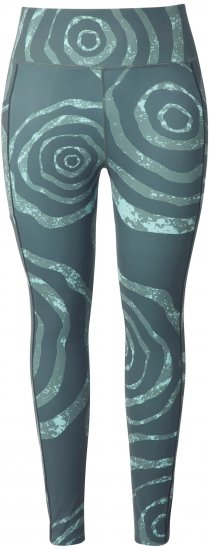 Ulla Popken Quick Drying Ripple Print Sport Leggings Black - Džíny & Nohavice vo Veľkých Veľkostiach – Plus Size - 