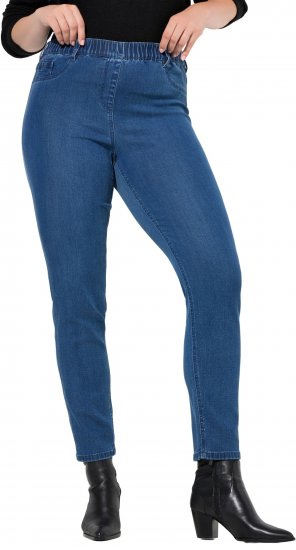 Ulla Popken Denim Five Pocket Jeggings Blue Denim - Džíny & Nohavice vo Veľkých Veľkostiach – Plus Size - 