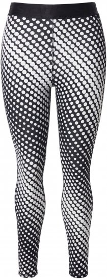 Ulla Popken Polka Dot Performance Leggings Black - Džíny & Nohavice vo Veľkých Veľkostiach – Plus Size - 