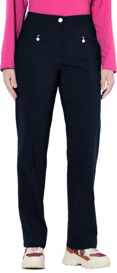Ulla Popken Bengaline Elastic Waist Pants Navy - Džíny & Nohavice vo Veľkých Veľkostiach – Plus Size - 
