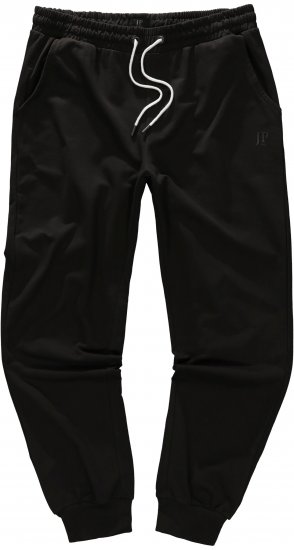 JP1880 Sweatpants Modern Fit Lightweight Black - PÁNSKE OBLEČENIE MT-6XLT - Veľkosti pre VYSOKÝCH