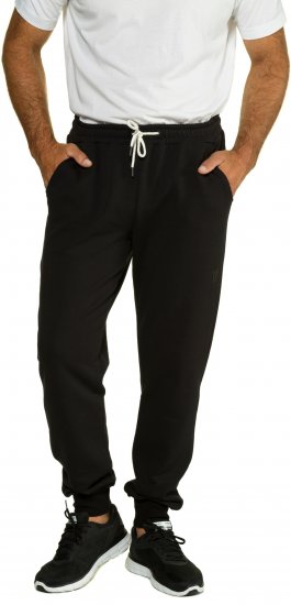 JP1880 Sweatpants Modern Fit Lightweight Black - PÁNSKE OBLEČENIE MT-6XLT - Veľkosti pre VYSOKÝCH