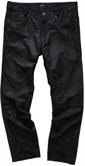 JP1880 Leather Pants Regular Fit Buffalo Nubuck Black - Džínsy & nohavice - Džínsy a Nohavice - W40-W70