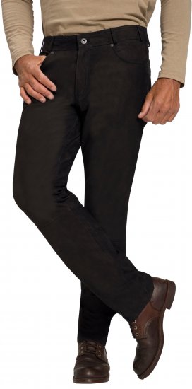 JP1880 Leather Pants Regular Fit Buffalo Nubuck Black - Džínsy & nohavice - Džínsy a Nohavice - W40-W70