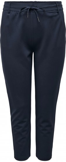 Only Carmakoma Goldtrash Classic Pants Navy - Nohavice - 