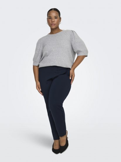 Only Carmakoma Goldtrash Classic Pants Navy - Nohavice - 